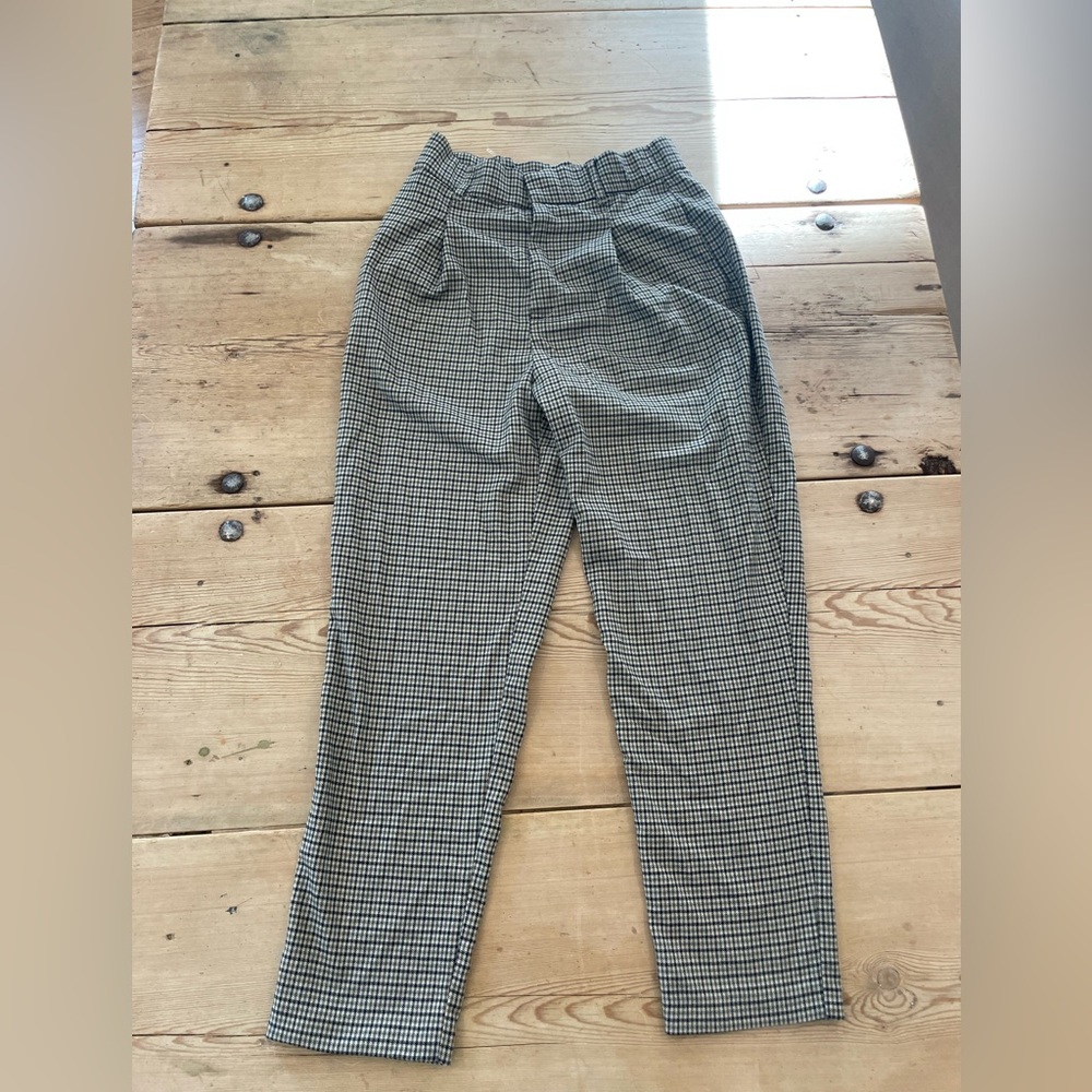 Zara Houndstooth Patterned Trousers size medium